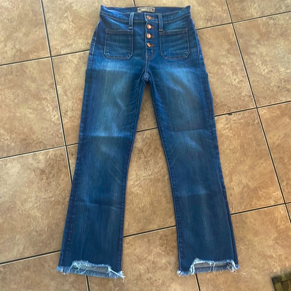 Point Sur Denim Jeans Demi boot size 25